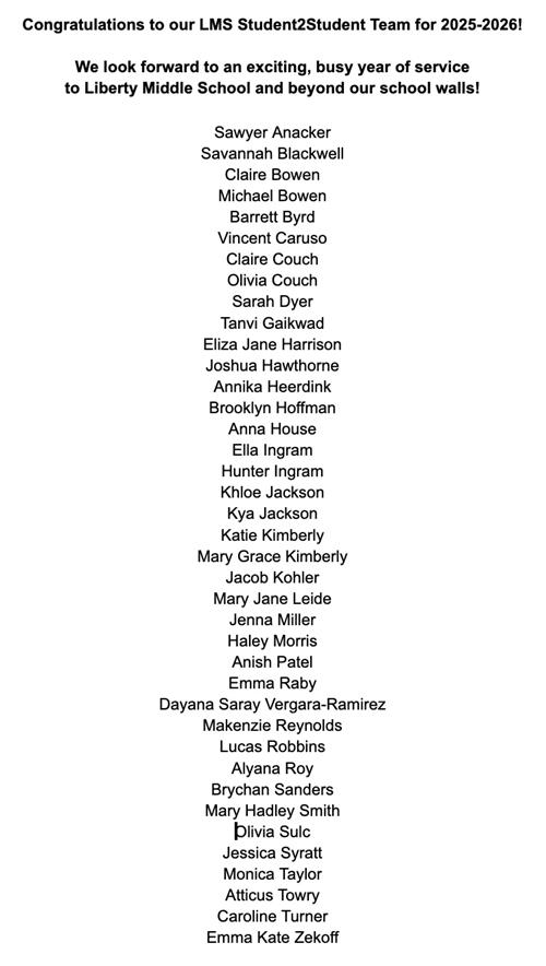 list